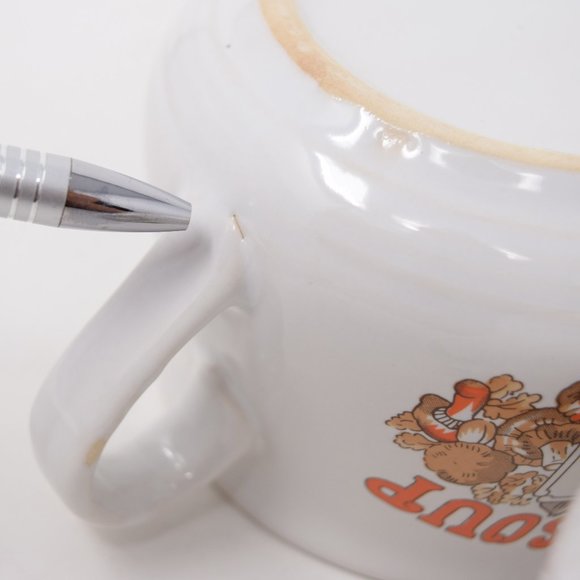 2 Vintage Tomato Chicken Soup Recipe Mug Bowl Set Ingredients 70s Comfort Food - Picture 10 of 14